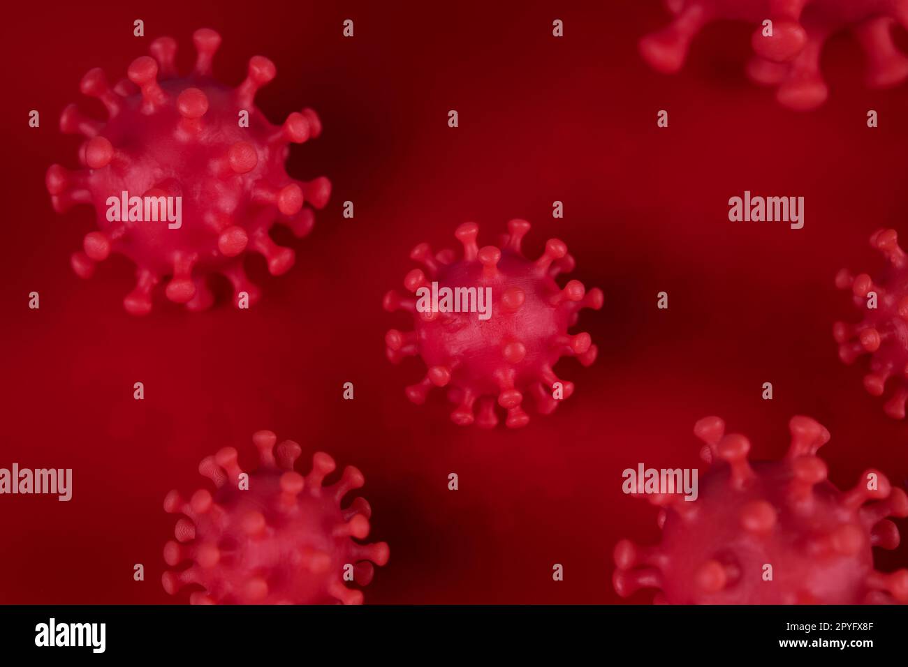 Cellule virali in salute medica infetta, pandemica Foto Stock