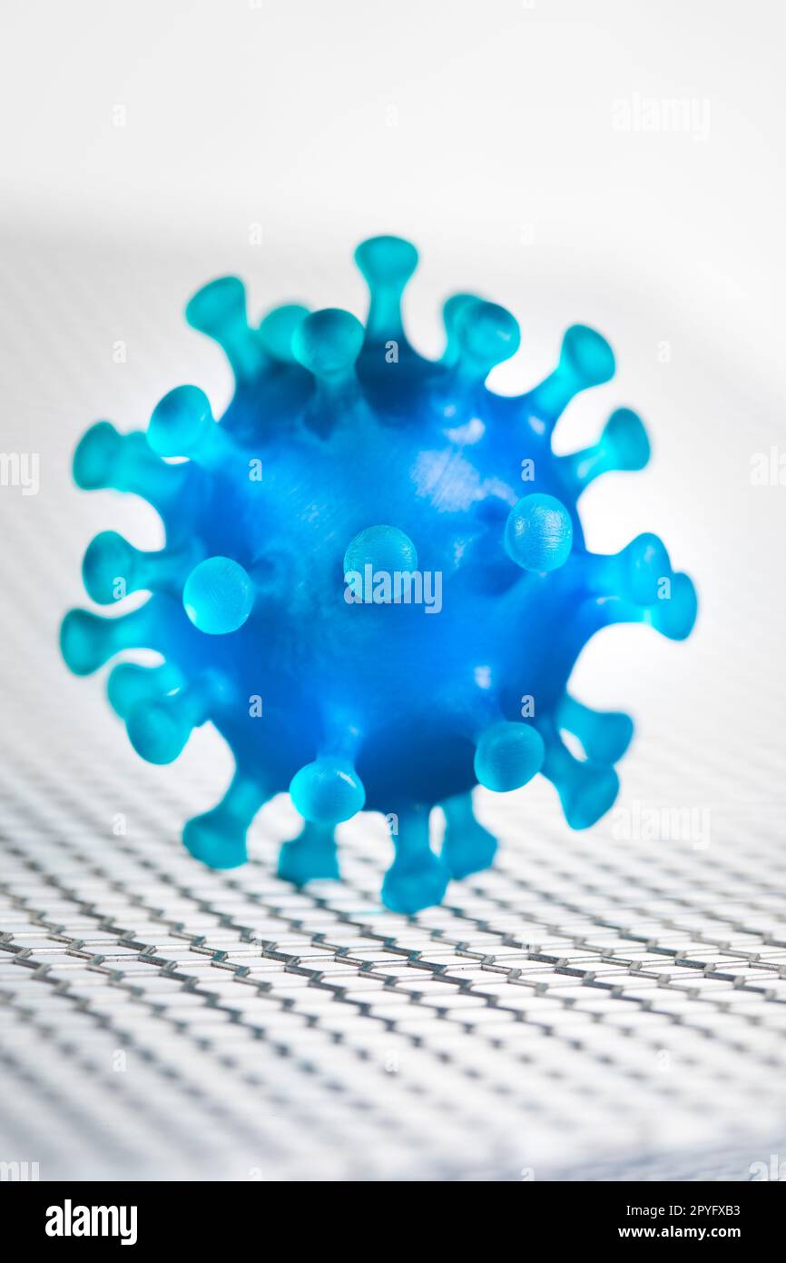 Primo piano del virus, concetto di coronavirus Foto Stock