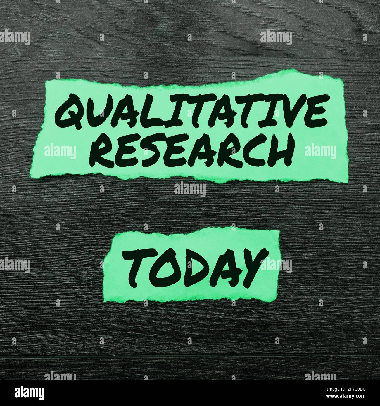 Testo che mostra ispirazione Ricerca qualitativa. Concetto che significa certificato per svolgere un lavoro competente con esperienza Foto Stock