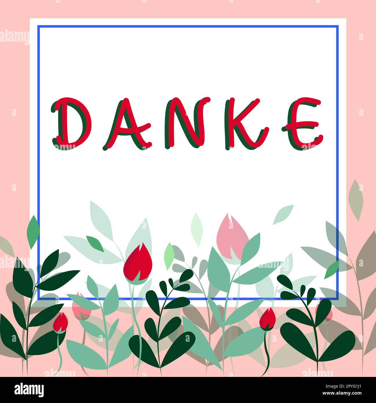 Testo che mostra l'ispirazione Danke. Concetto significato usato come modo informale di dire grazie in lingua tedesca ringraziare Foto Stock