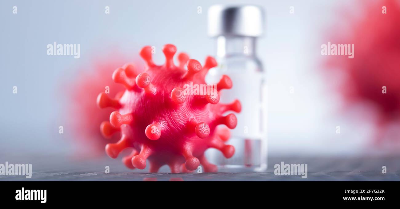 Primo piano del virus, SARS, sfondo pandemia di coronavirus Foto Stock