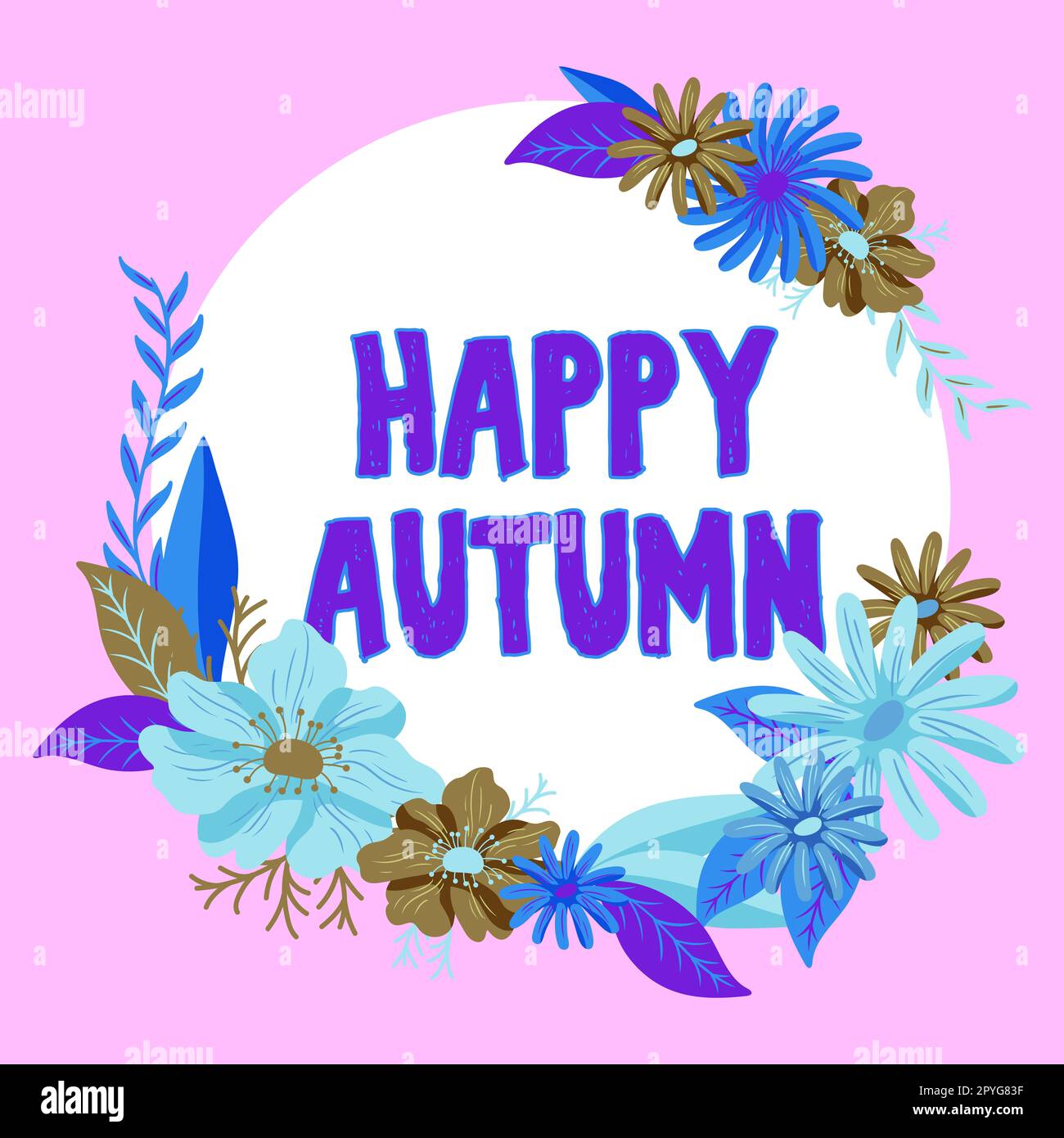 Ispirazione mostrando segno felice autunno. Parola scritta sulla commemorazione annuale dell'attività cardine speciale Foto Stock
