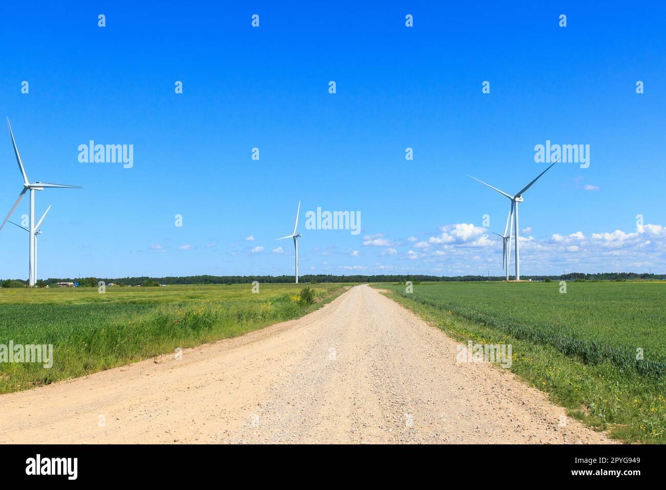 Generatori eolici di nuova costruzione Foto Stock