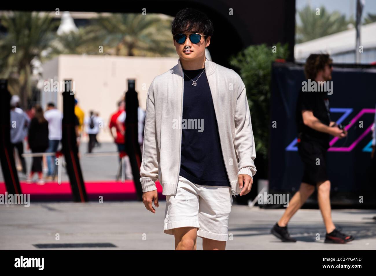 MANAMA, BAHRAIN, circuito di Sakhir, 3. Marzo 2023: #22, Yuki TSUNODA, JAP, Team Scuderia Alpha Tauri, AT04, durante il Gran Premio di Formula uno del Bahrain Foto Stock