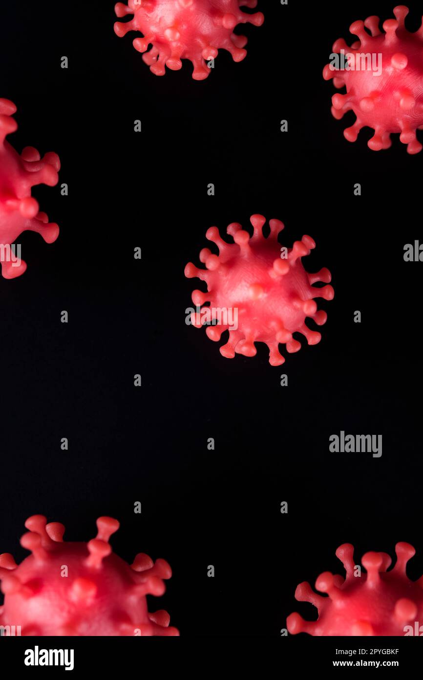 Cellule virali in salute medica infetta, pandemica Foto Stock