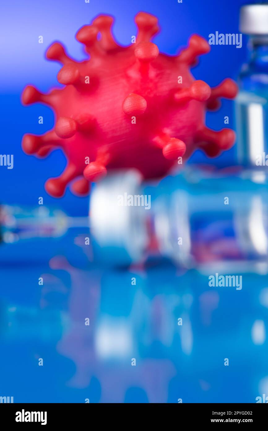 Sfondo pandemia virus, salute medica Foto Stock