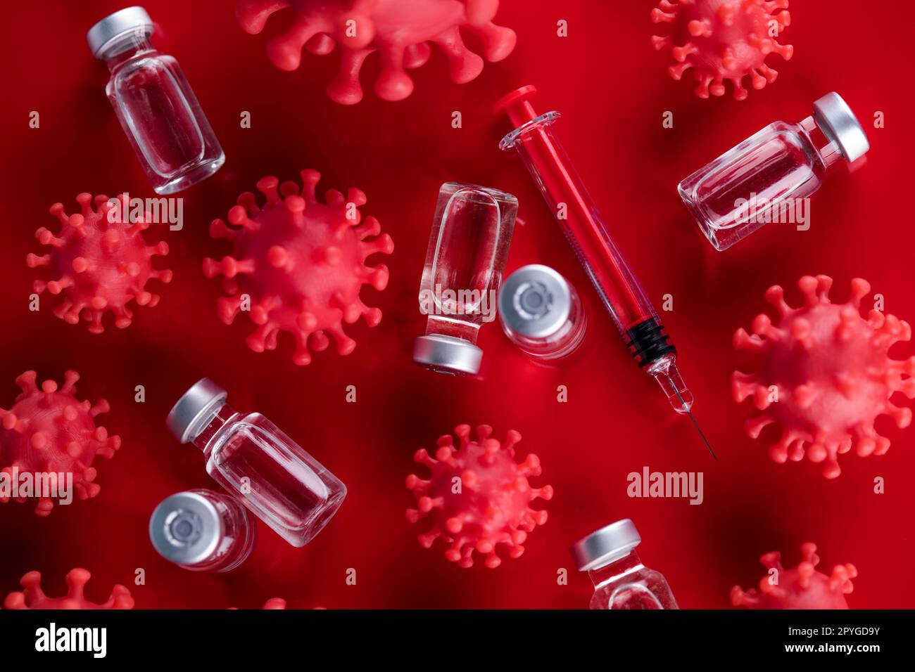 Coronavirus, vaccino, concetto di cura sanitaria Foto Stock