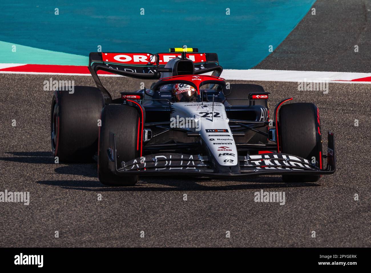 MANAMA, BAHRAIN, circuito di Sakhir, 3. Marzo 2023: #22, Yuki TSUNODA, JAP, Team Scuderia Alpha Tauri, AT04, durante il Gran Premio di Formula uno del Bahrain Foto Stock