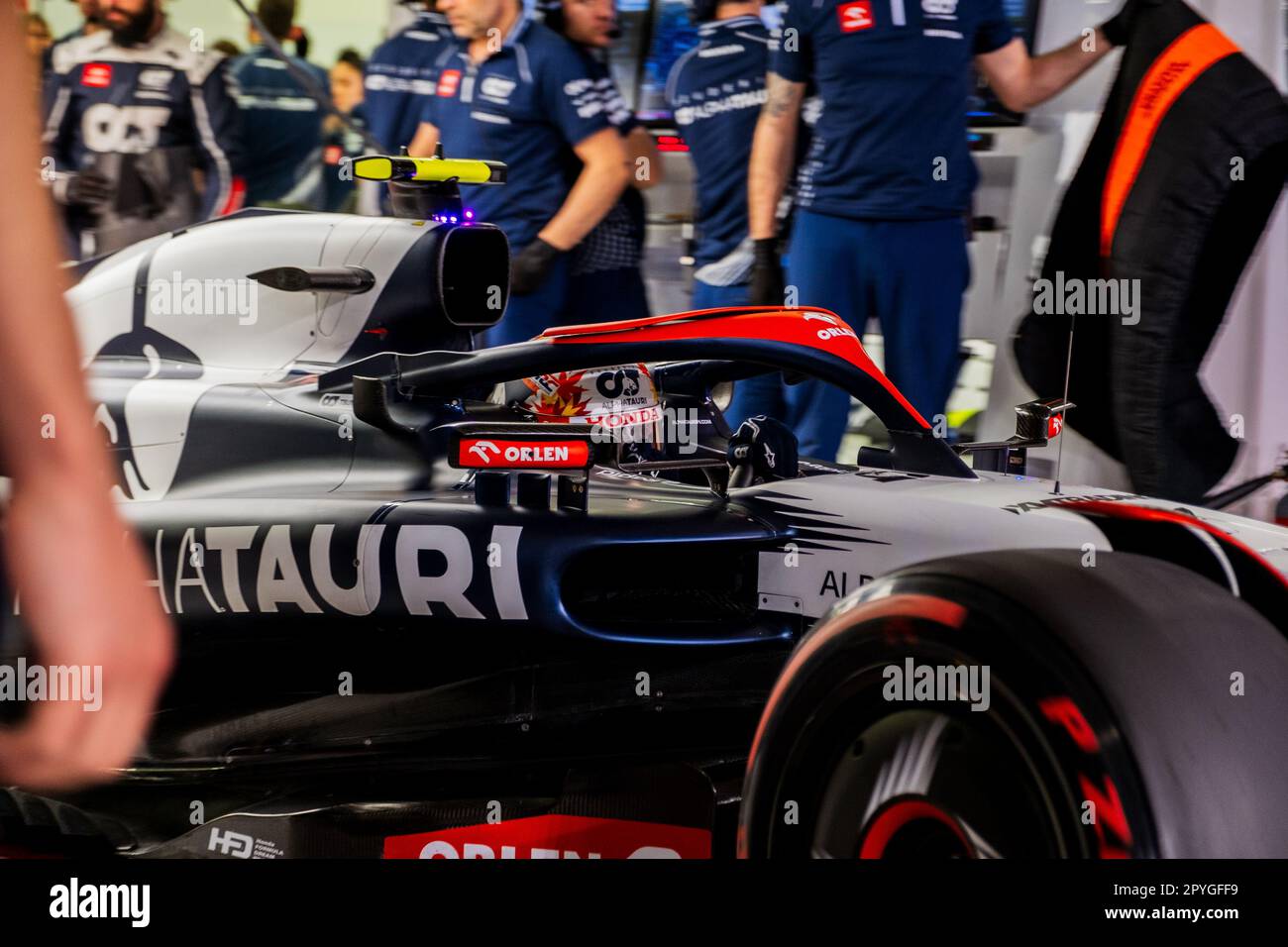 MANAMA, BAHRAIN, circuito di Sakhir, 3. Marzo 2023: #22, Yuki TSUNODA, JAP, Team Scuderia Alpha Tauri, AT04, durante il Gran Premio di Formula uno del Bahrain Foto Stock