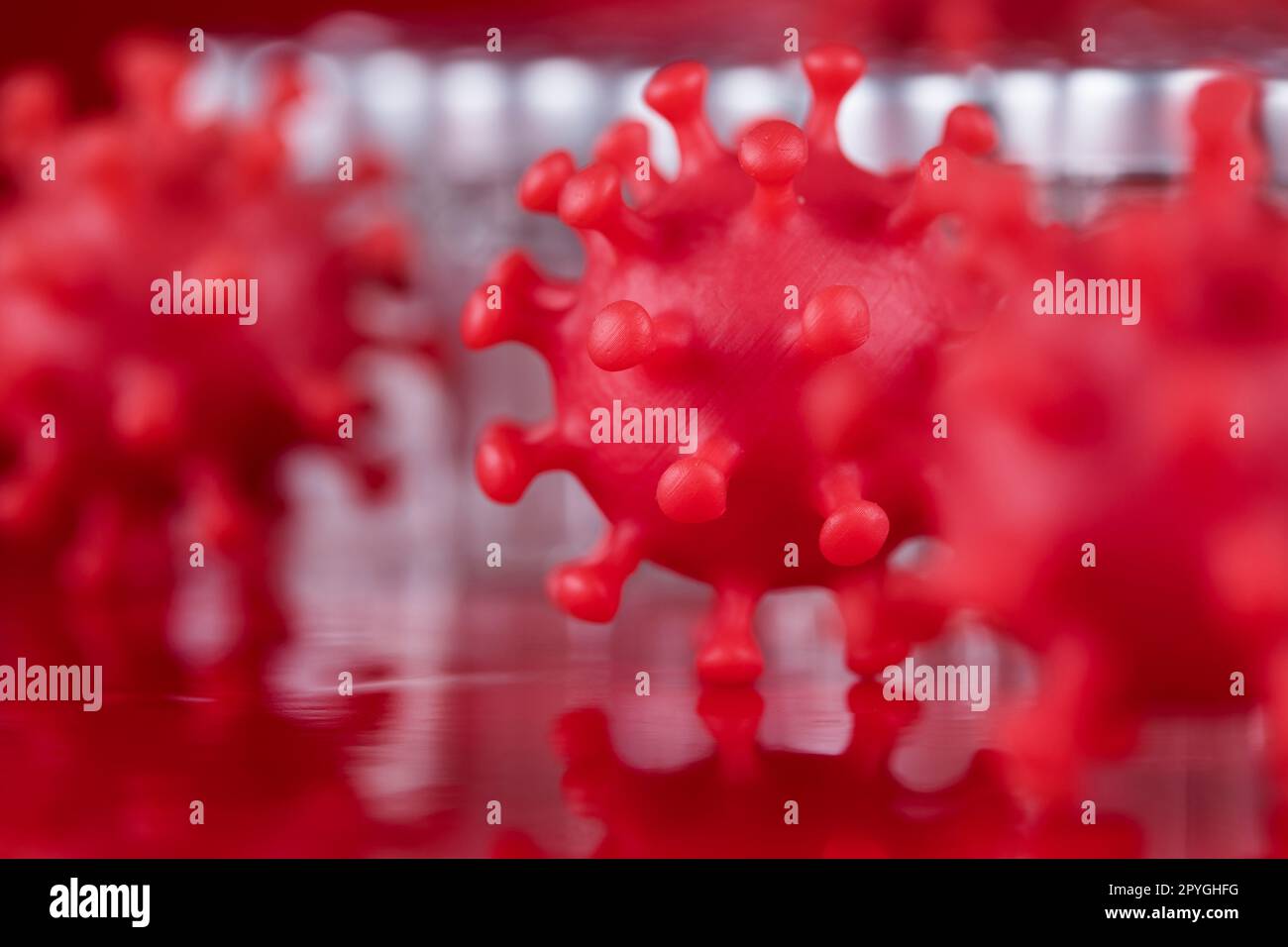 Pandemia di salute medica, sfondo virus Foto Stock