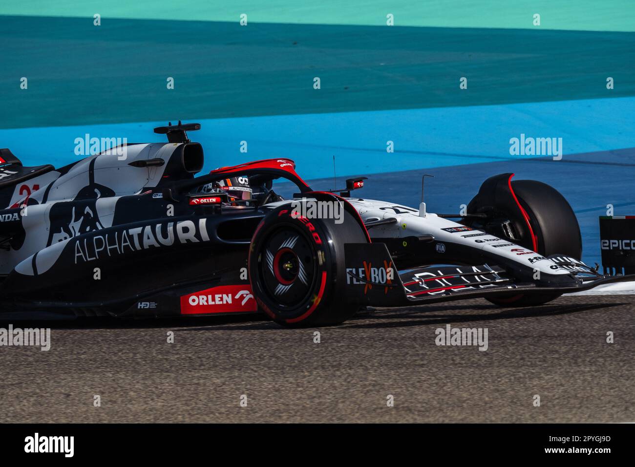 MANAMA, BAHRAIN, circuito di Sakhir, 4. Marzo 2023: #21, Nick de VRIES, NDL, Scuderia Alpha Tauri, durante il Gran Premio di Formula uno del Bahra Foto Stock