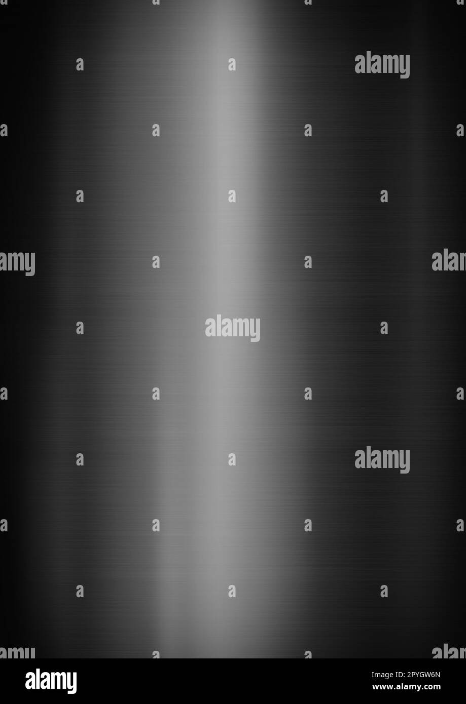 Titanio metallico spazzolato nero. Texture di sfondo banner Foto Stock