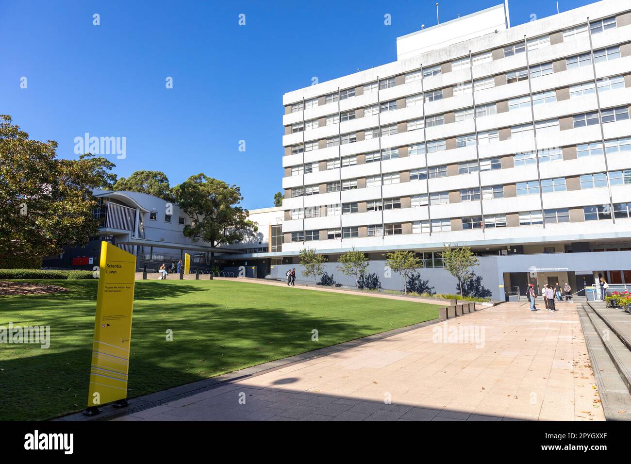 UNSW, University of New South Wales a Sydney, facoltà di ingegneria civile e ambientale, studi sull'ambiente costruito, Sydney, NSW, Australia Foto Stock