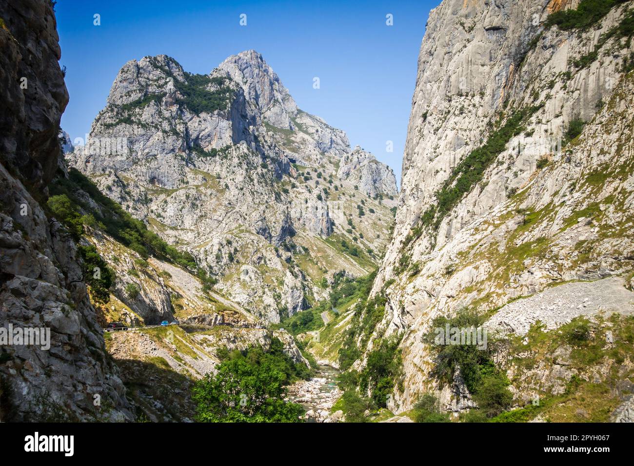 Cares Trail - ruta del Cares - a Picos de Europa, Asturie, Spagna Foto Stock