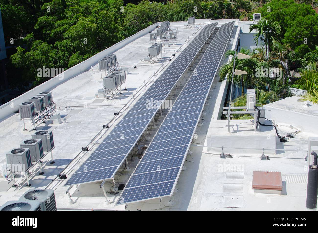 Pannello solare sul tetto in Florida USA Foto Stock
