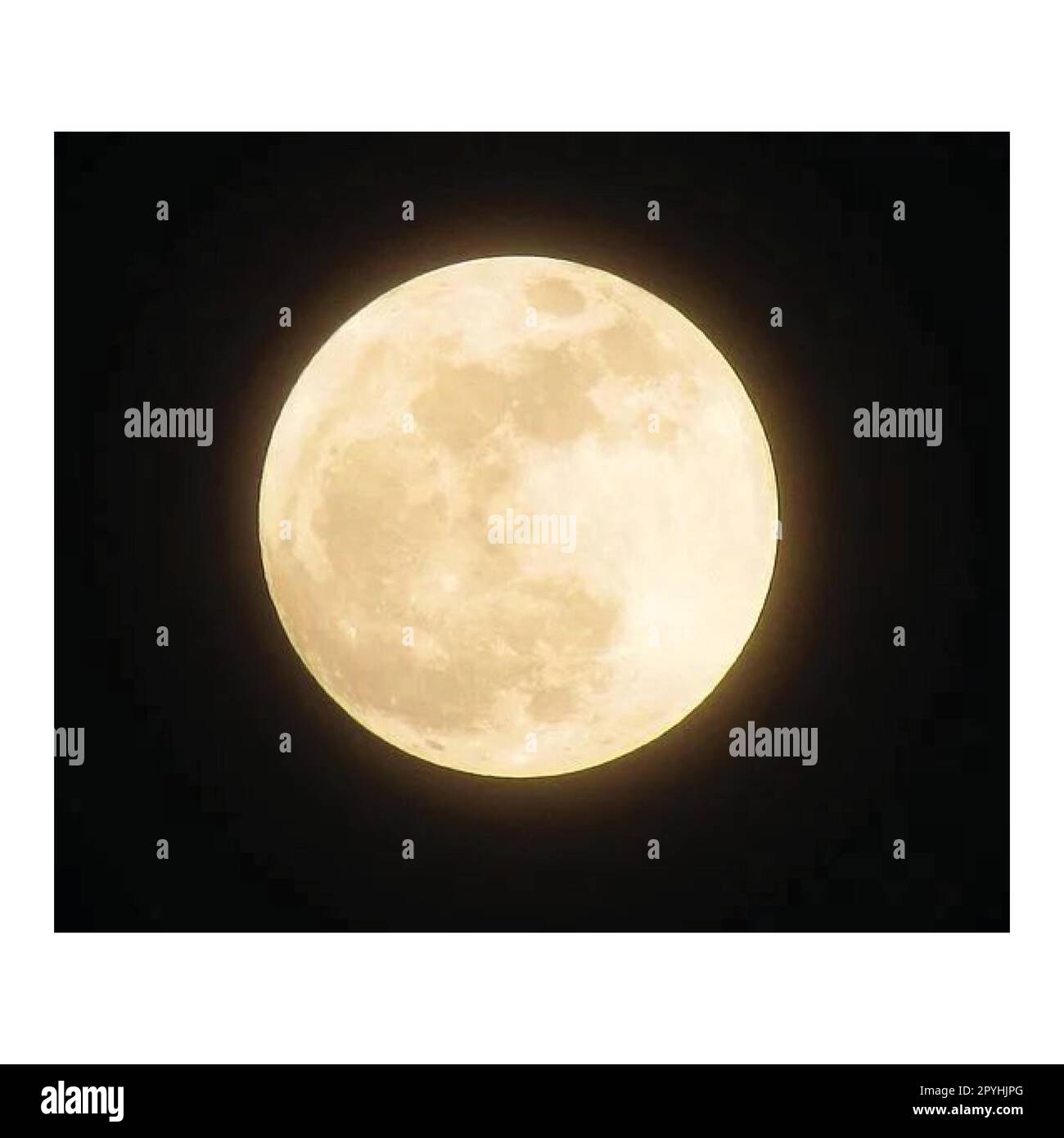 Panorama, luna, foto, natura, semplice vettore geometrico Illustrazione Vettoriale