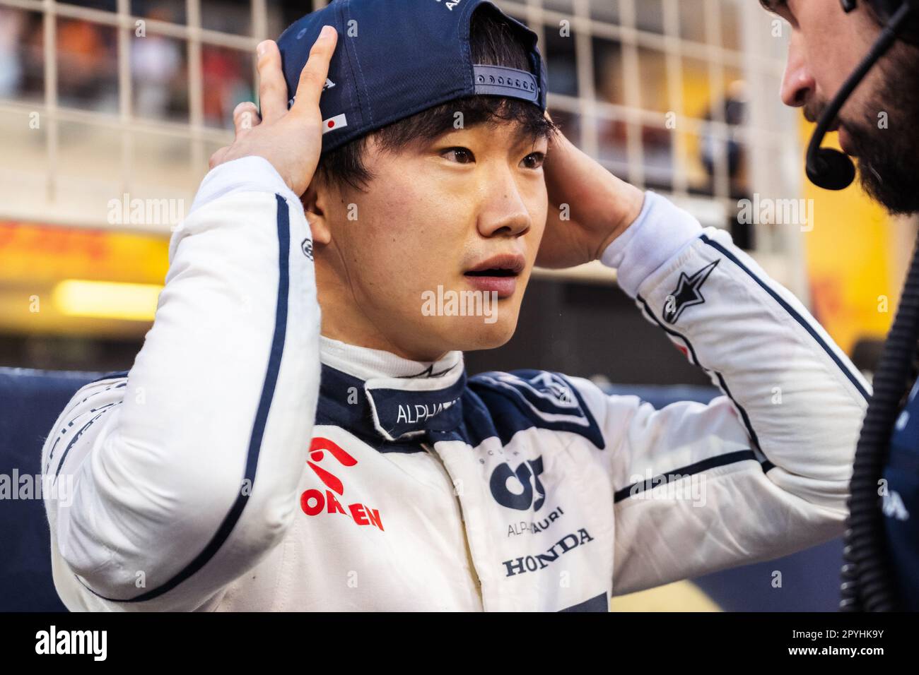 MANAMA, BAHRAIN, circuito di Sakhir, 5. Marzo 2023: #22, Yuki TSUNODA, JAP, Team Scuderia Alpha Tauri, durante il Gran Premio di Formula uno del Bahrain al Ba Foto Stock