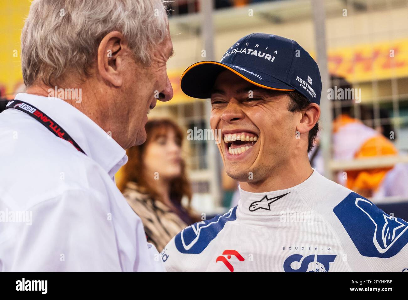 MANAMA, BAHRAIN, circuito di Sakhir, 5. Marzo 2023: #21, Nick de VRIES, NDL, Scuderia Alpha Tauri, durante il Gran Premio di Formula uno del Bahr Foto Stock