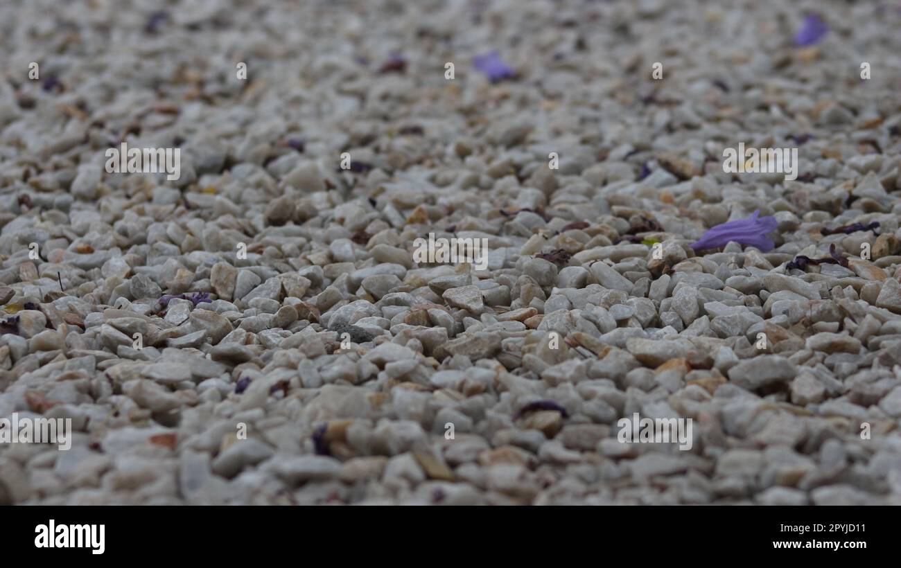 La pietra zeolite crash su un terreno Foto Stock