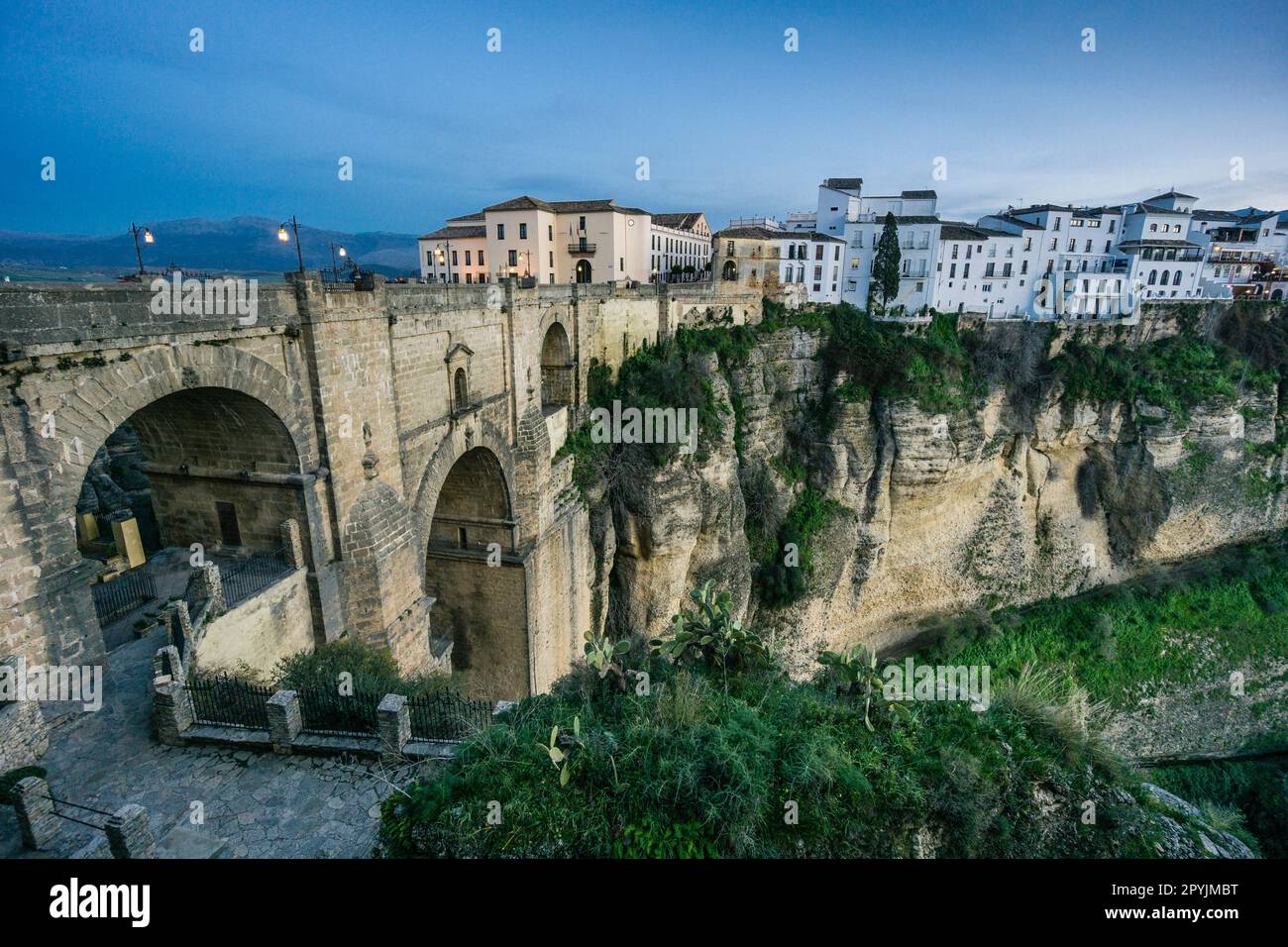 Puente Nuevo construido entre 1759 y 1793, Ronda ,provincia de MálagaAndalucia, Spagna Foto Stock
