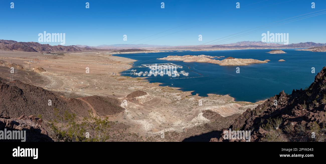 Lake Mead - Vista lago Foto Stock