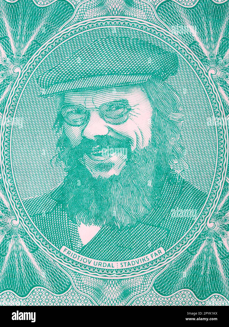 Fridtjov Urdal un ritratto dal denaro Foto Stock
