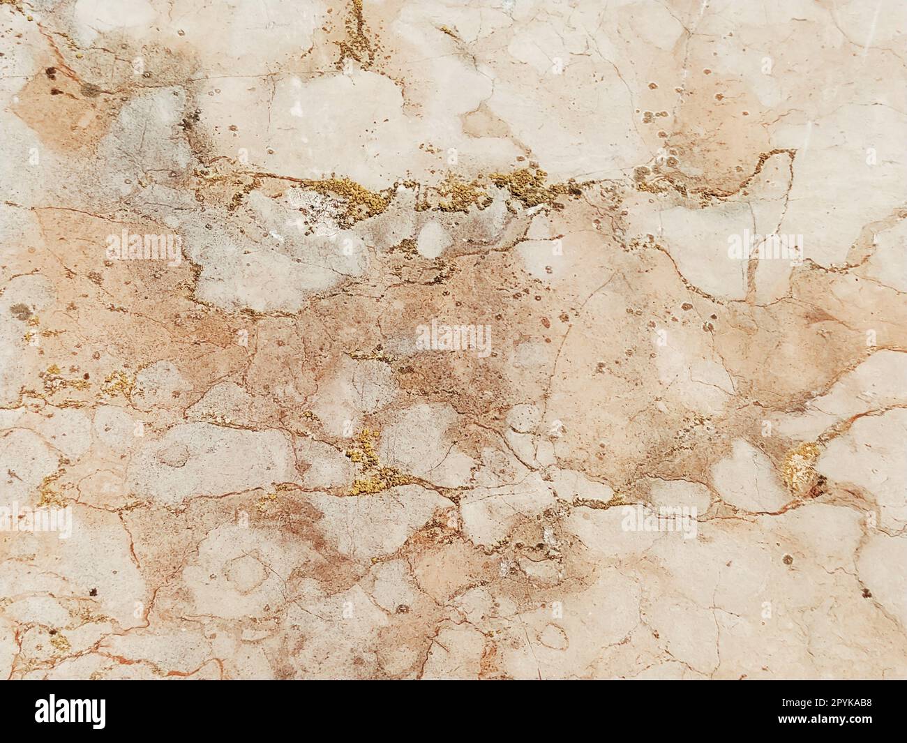 Fondo di marmo, roccia bianca. Marmo con crepe. Contesto. Foto Stock