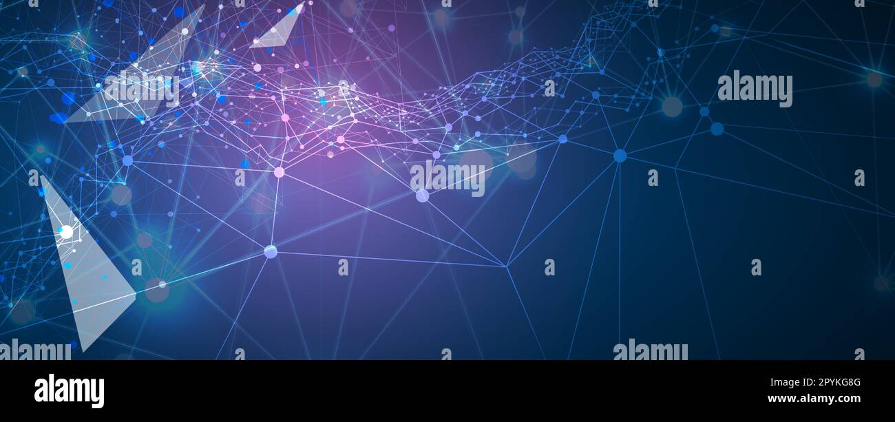 La tecnologia di rete neurale è un ramo dell'intelligenza artificiale che imita il cervello umano per imparare e risolvere problemi complessi Illustrazione Vettoriale