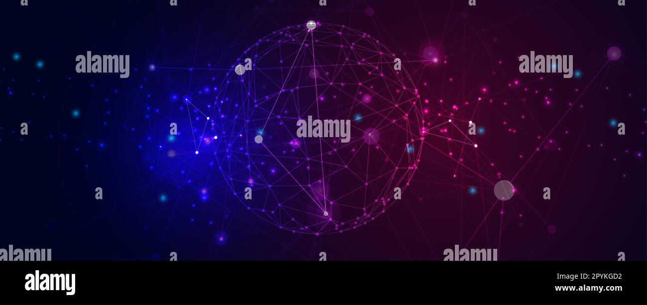 La tecnologia di rete neurale è un ramo dell'intelligenza artificiale che imita il cervello umano per imparare e risolvere problemi complessi Illustrazione Vettoriale