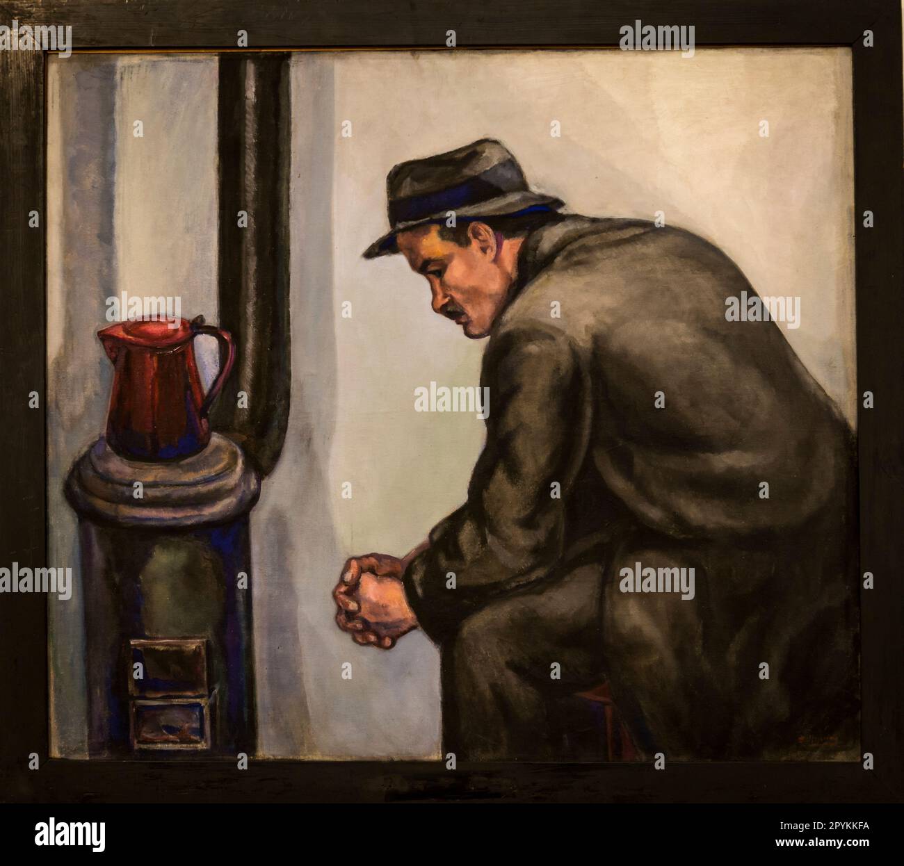 Dipinto di artista ucraino chiamato 'immigrato', 1913, Kunstmuseum Basilea, Basilea, Svizzera Foto Stock