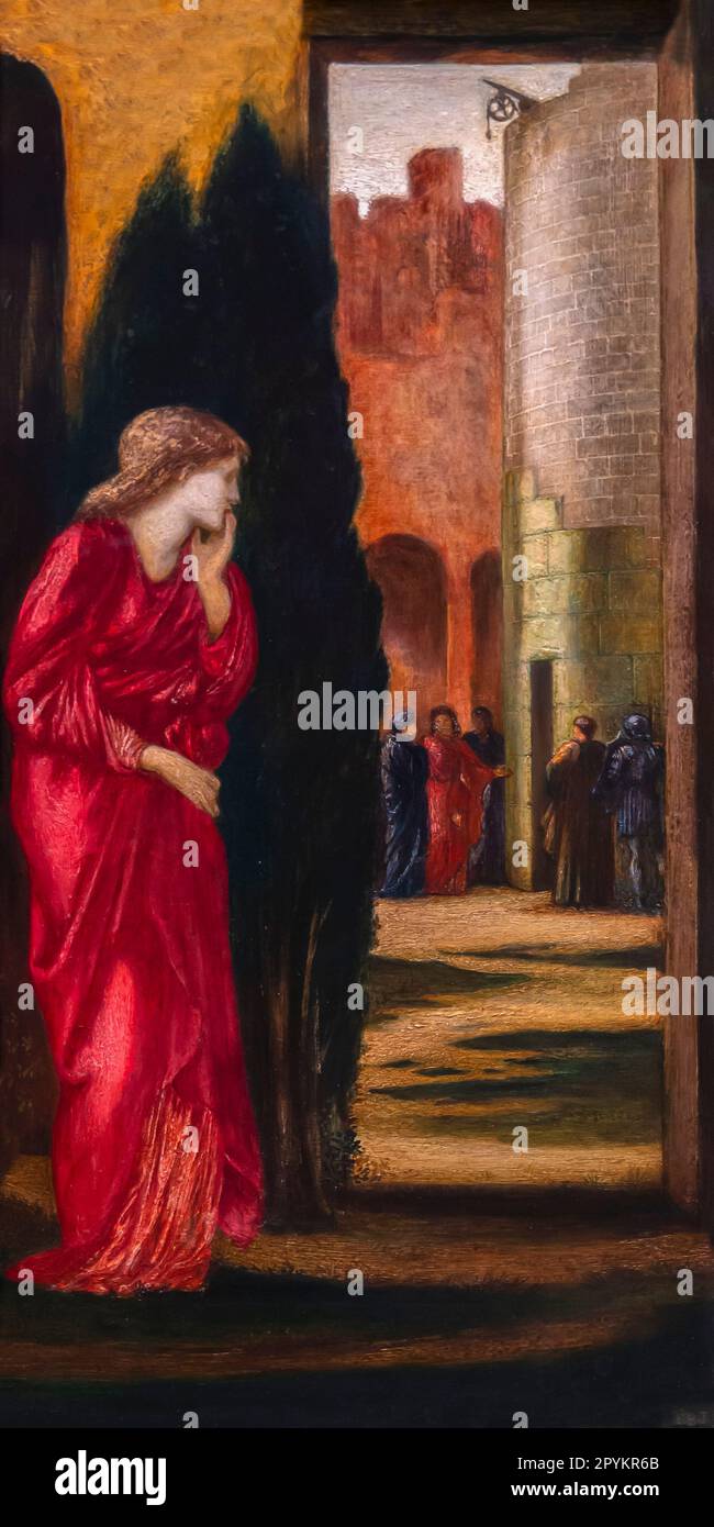 Danae e la Brazen Tower, Edward Coley Burne-Jones, 1872 Foto Stock