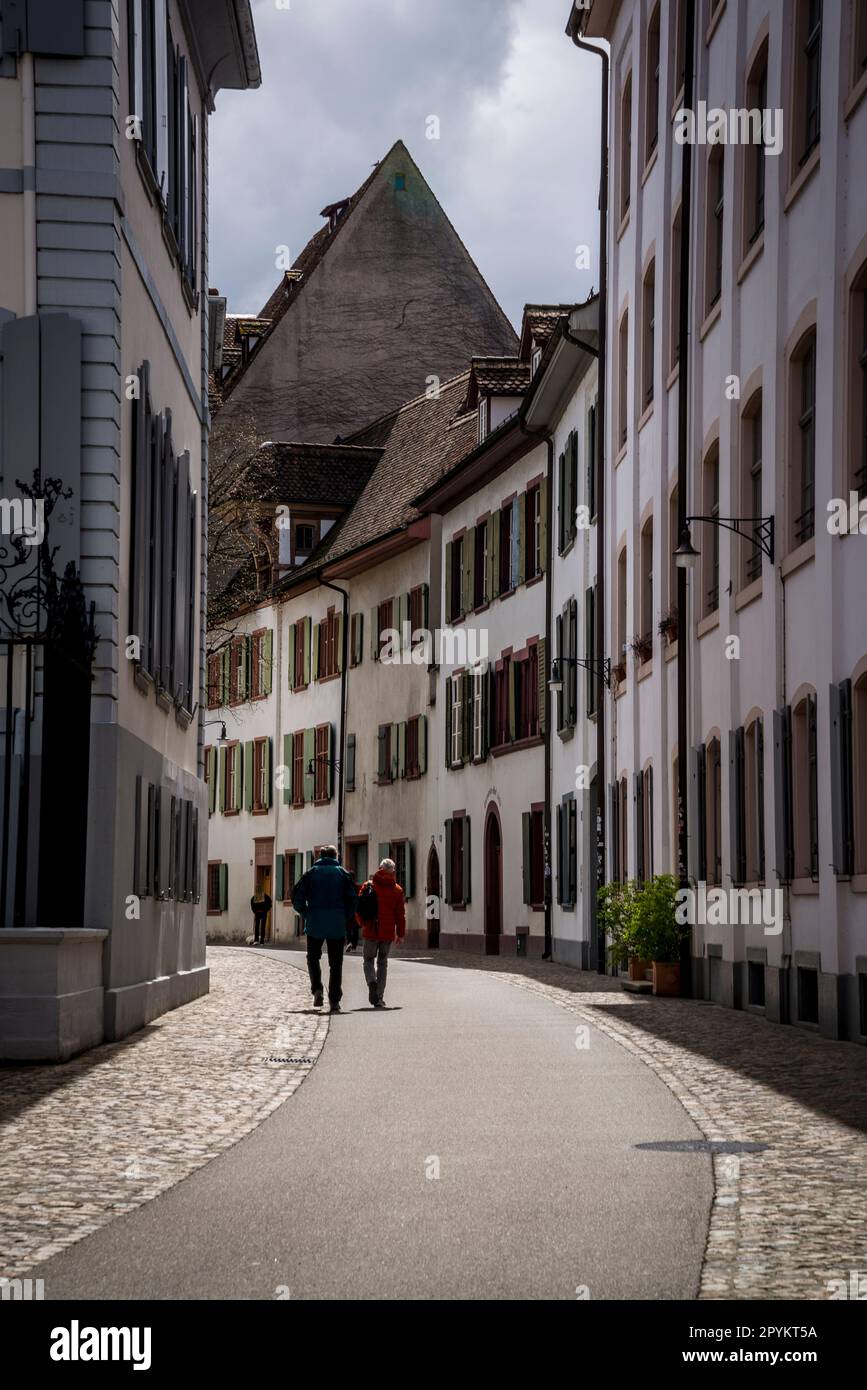 Città vecchia di Basilea, in Svizzera Foto Stock