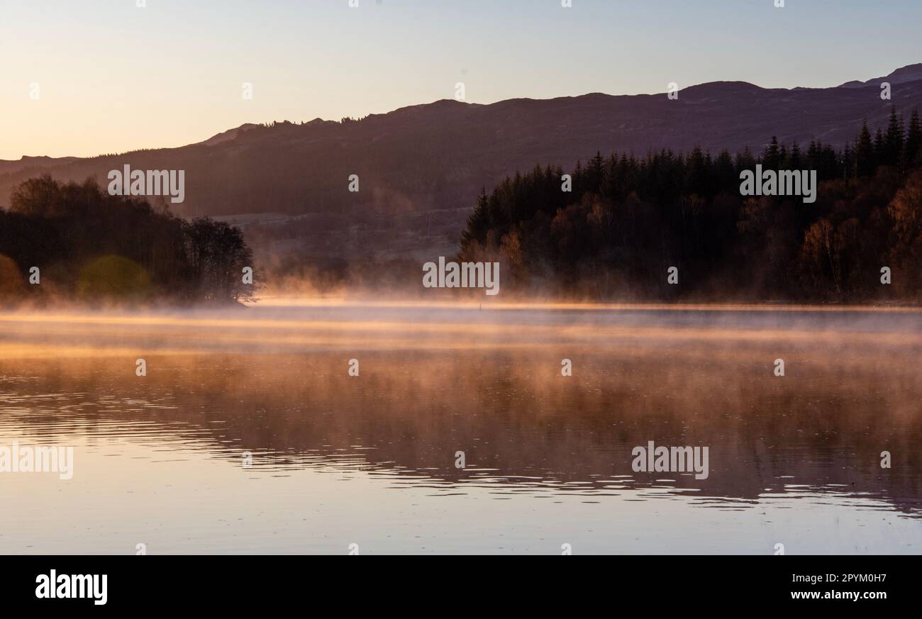 Riprese scattate da e intorno alle aree di Lock Tummel Foto Stock