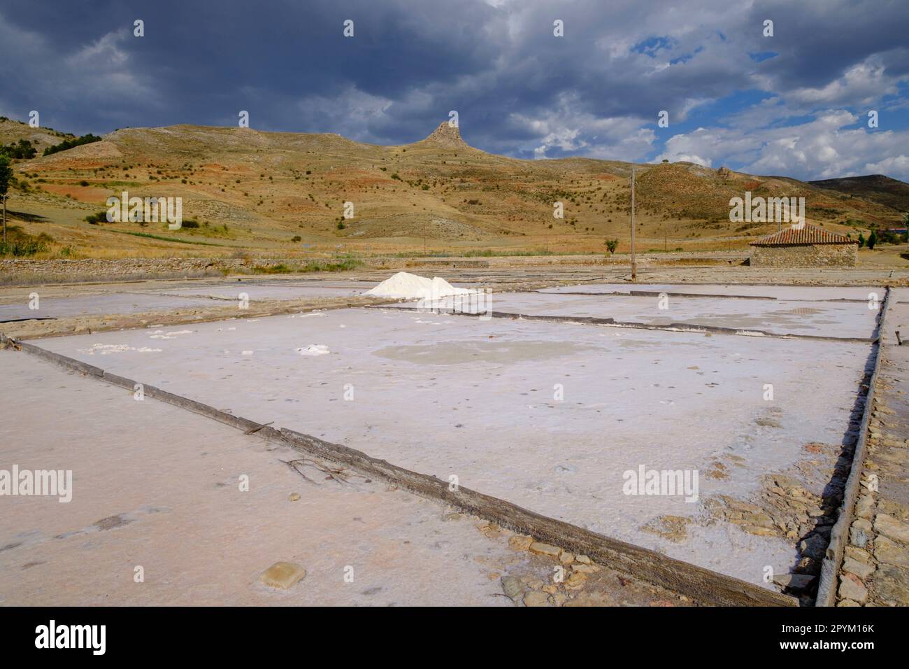 Salinas de Medinaceli , Medinaceli, Soria, comunidad autónoma de Castilla y León, Spagna, Europa Foto Stock