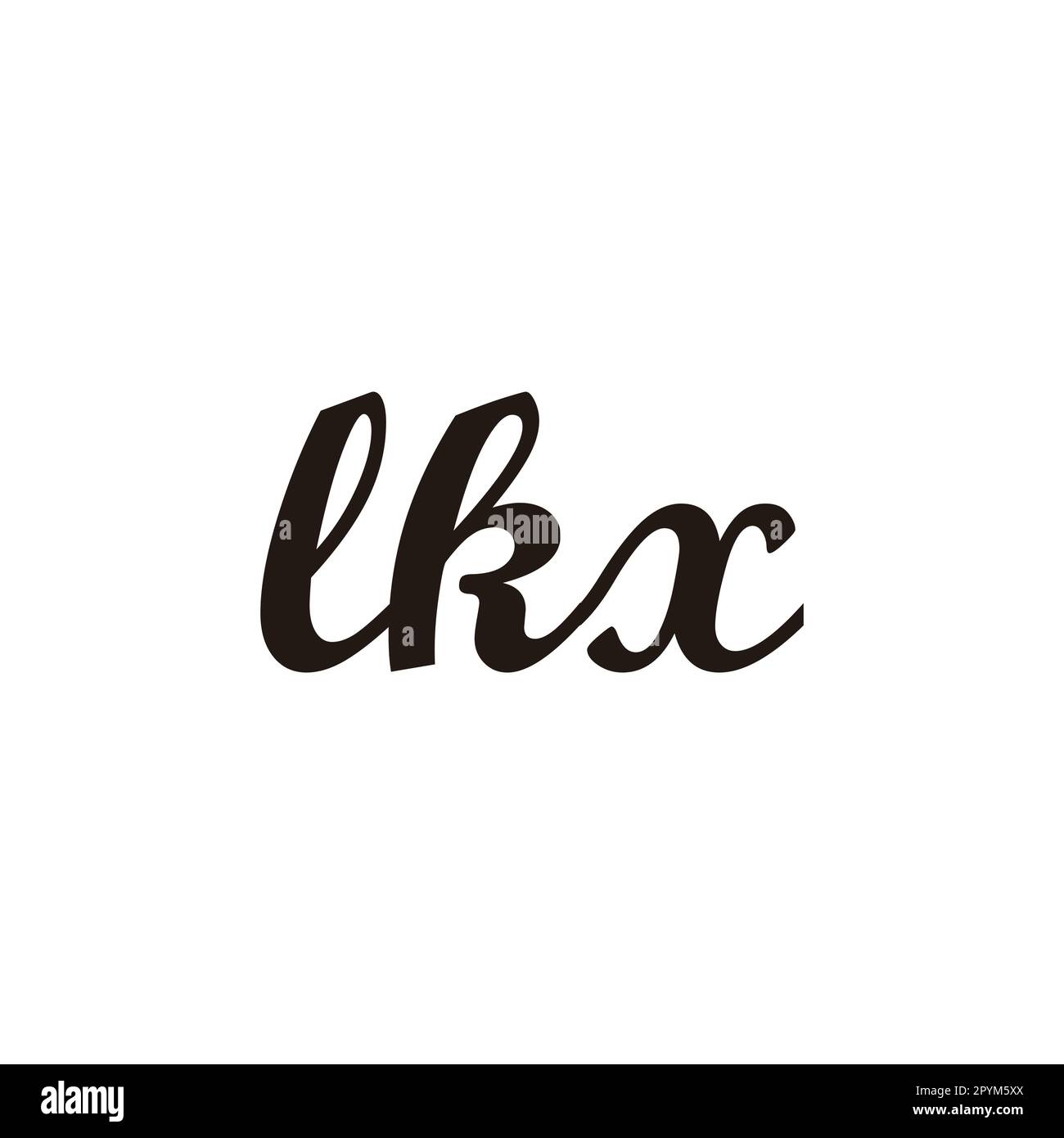 Lettera Lkx CONNECT simbolo geometrico semplice vettore logo Illustrazione Vettoriale