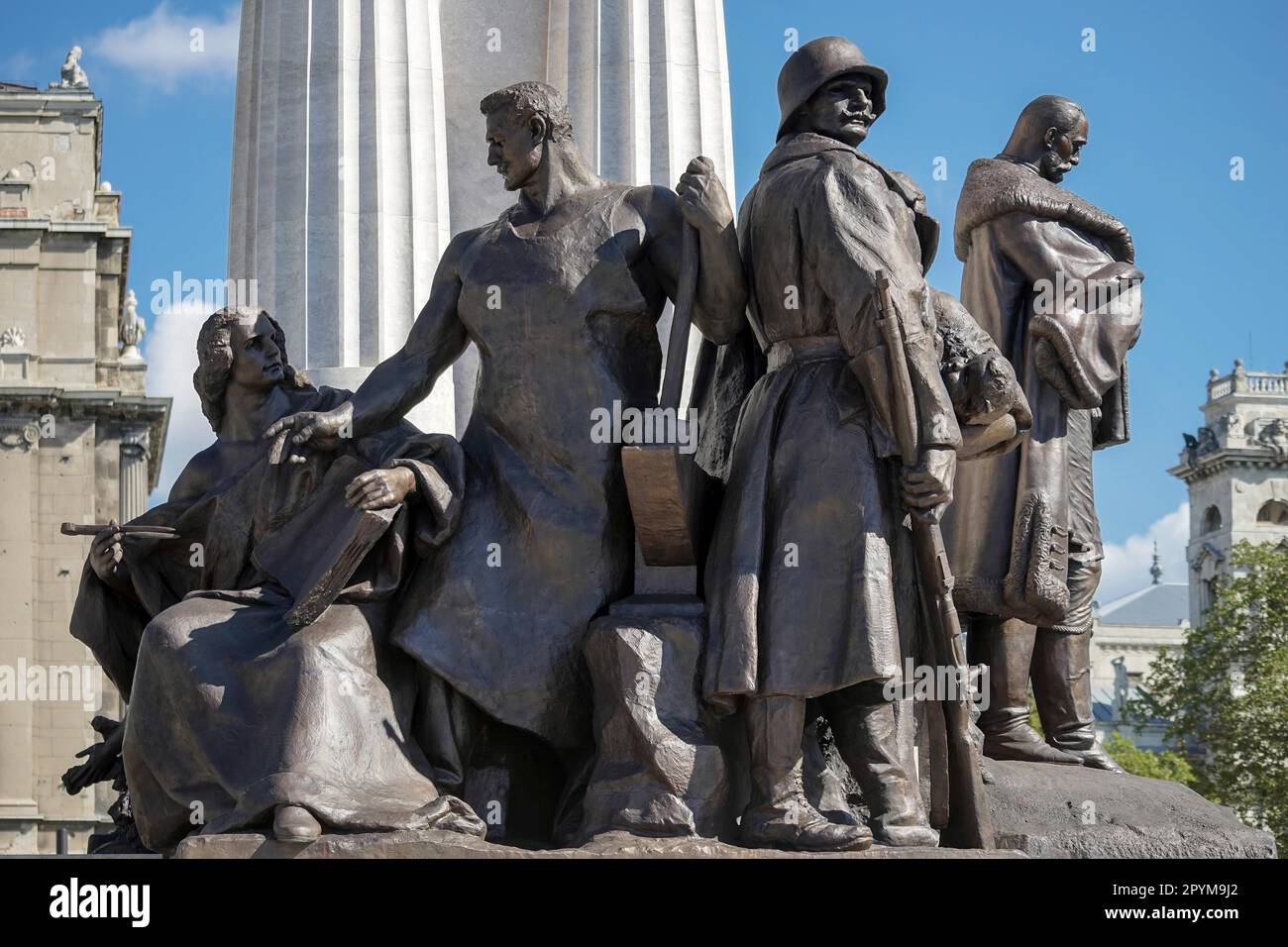 Il Tisza Statua in Budapest Foto Stock