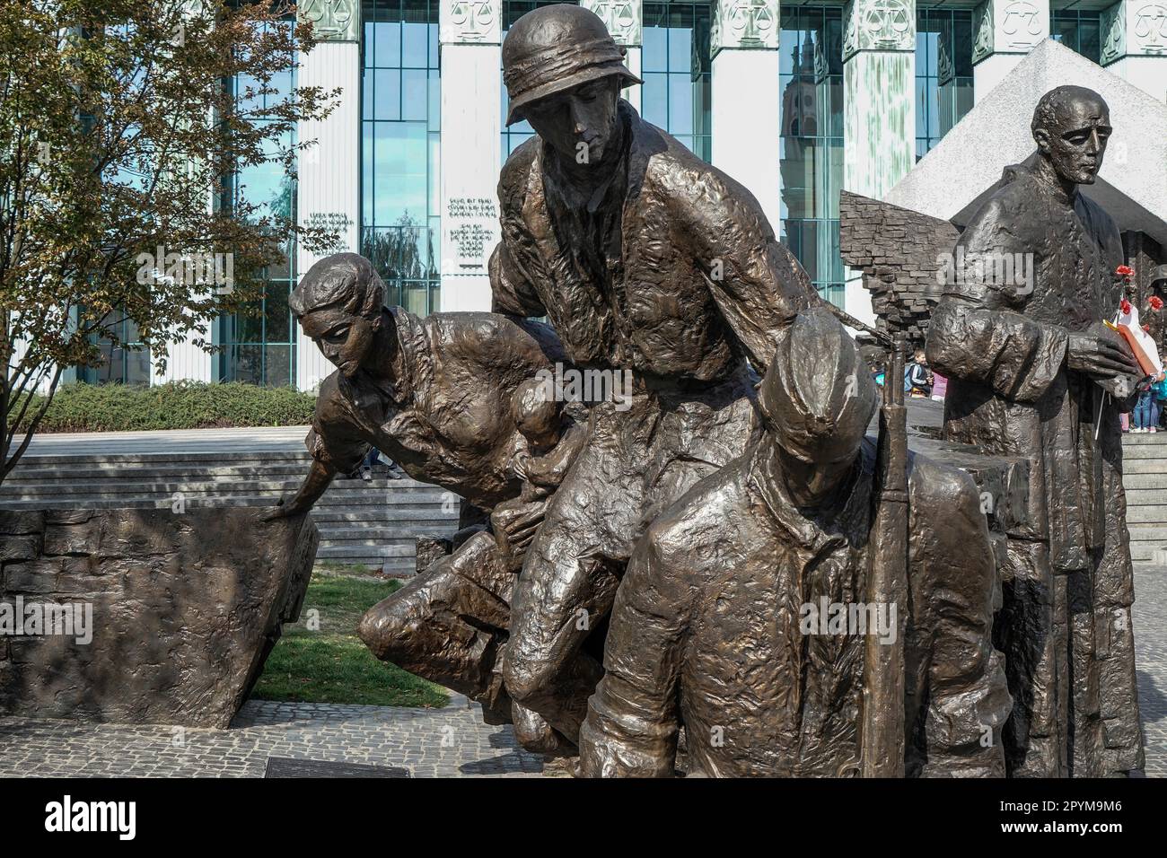I ribelli Memorial polacco di combattenti dell insurrezione di Varsavia in Polonia Varsavia Foto Stock