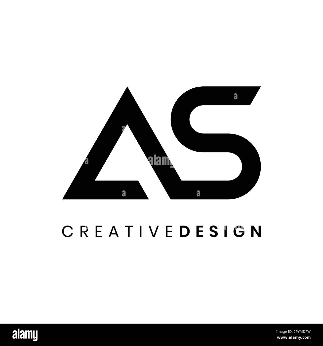 Lettera collegata creativa COME illustrazione vettoriale di disegno di marchio Illustrazione Vettoriale