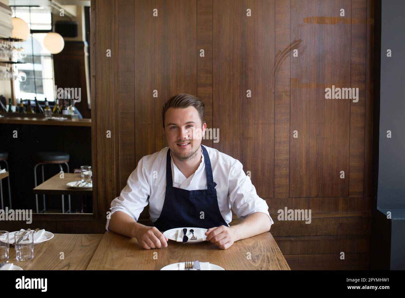 Ristorante Brat a Londra, Regno Unito Foto Stock