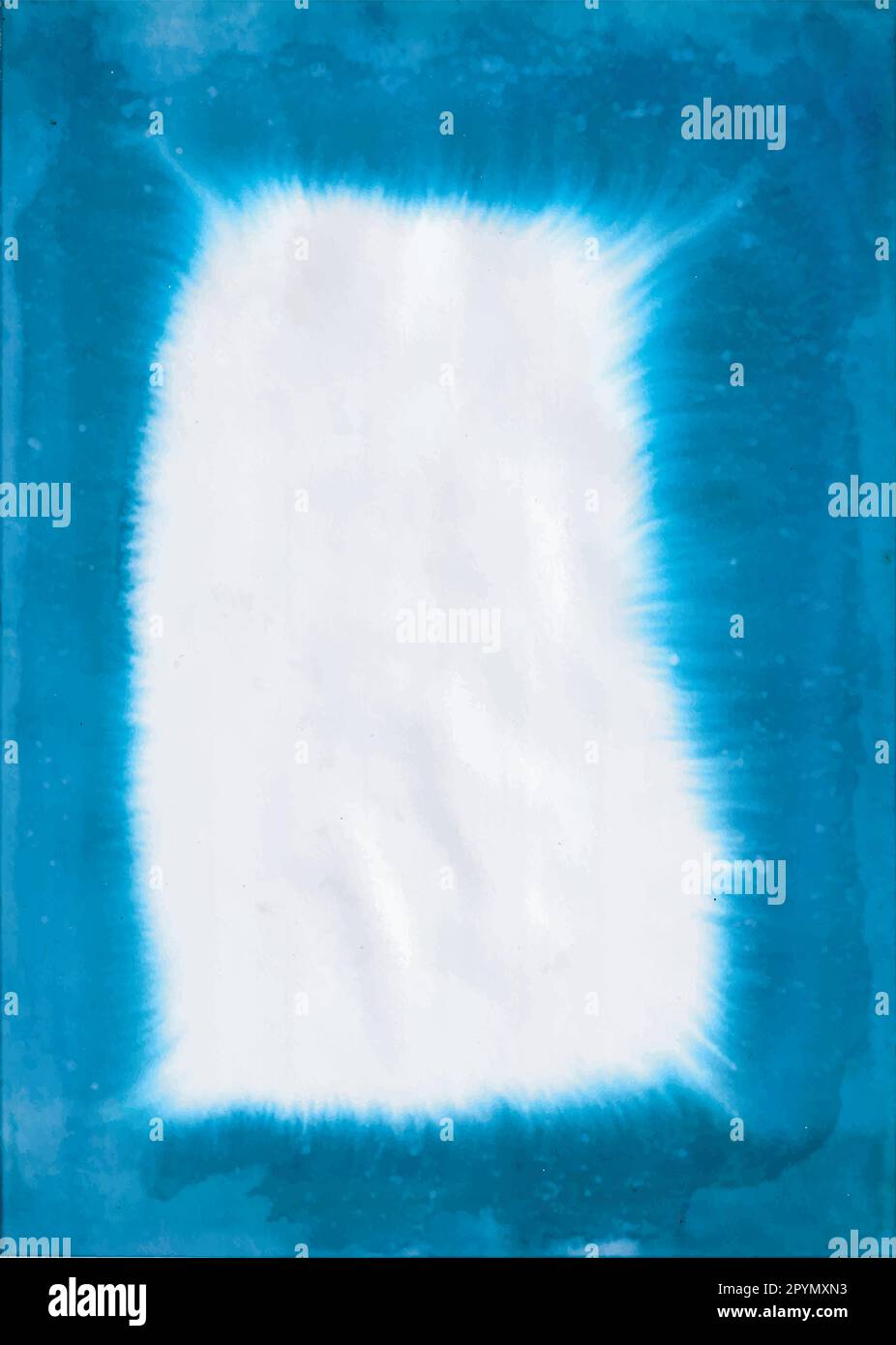 Sfondo acquerello blu con spazio per il testo o l'immagine. Struttura a grunge realizzata a mano Illustrazione Vettoriale