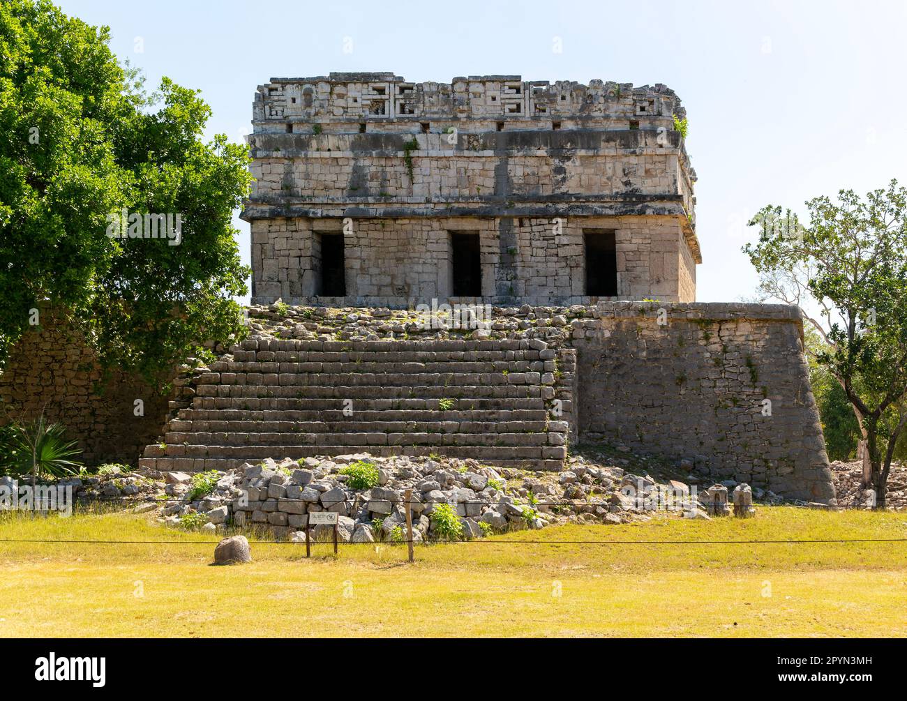 Casa Colorado, Chichen Itzá, rovine Maya, Yucatan, Messico Foto Stock