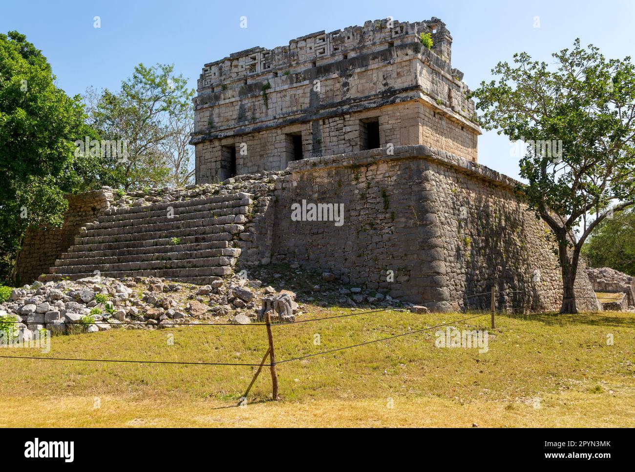 Casa Colorado, Chichen Itzá, rovine Maya, Yucatan, Messico Foto Stock