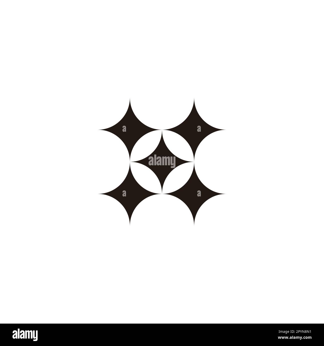 Lettera x lucentezza, foglie geometrico semplice simbolo logo vettore Illustrazione Vettoriale