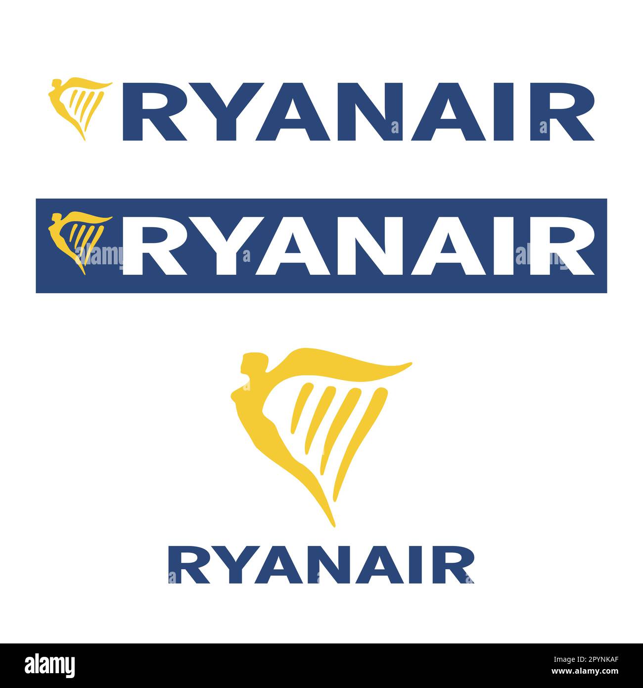 Vettore europeo di logo low cost Ryanair Airline Illustrazione Vettoriale
