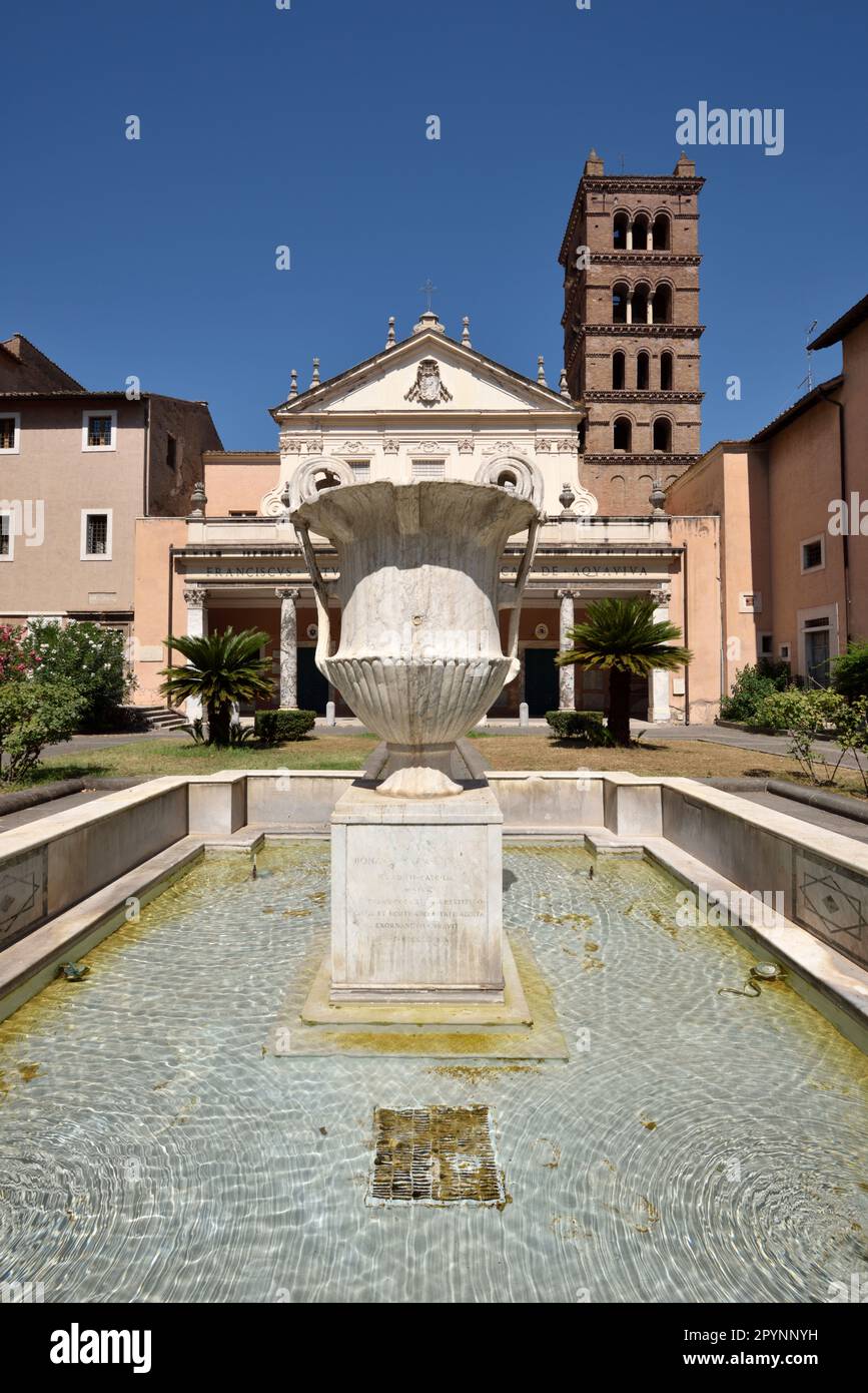 Basilica di Santa Cecilia in Trastevere, Trastevere, Roma, Italia Foto Stock