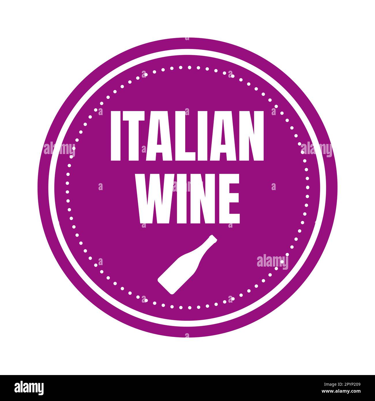 Icona simbolo del vino italiano Foto Stock