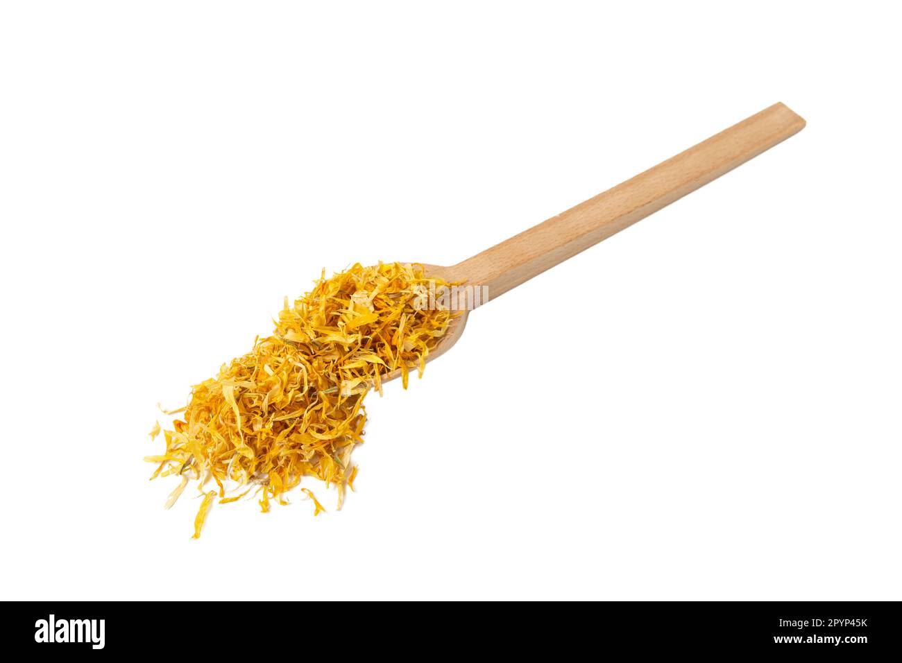 Calendula essiccata o petali di marigold. Marigold in latino Calendula officinalis è noto per le sue proprietà curative. Erbe. Medicina alternativa. Foto Stock