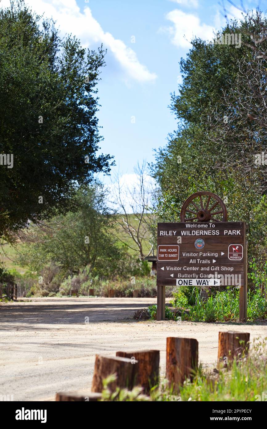Riley Wilderness Park e Butterfly Gardens, Coto de Caza, Orange County Foto Stock