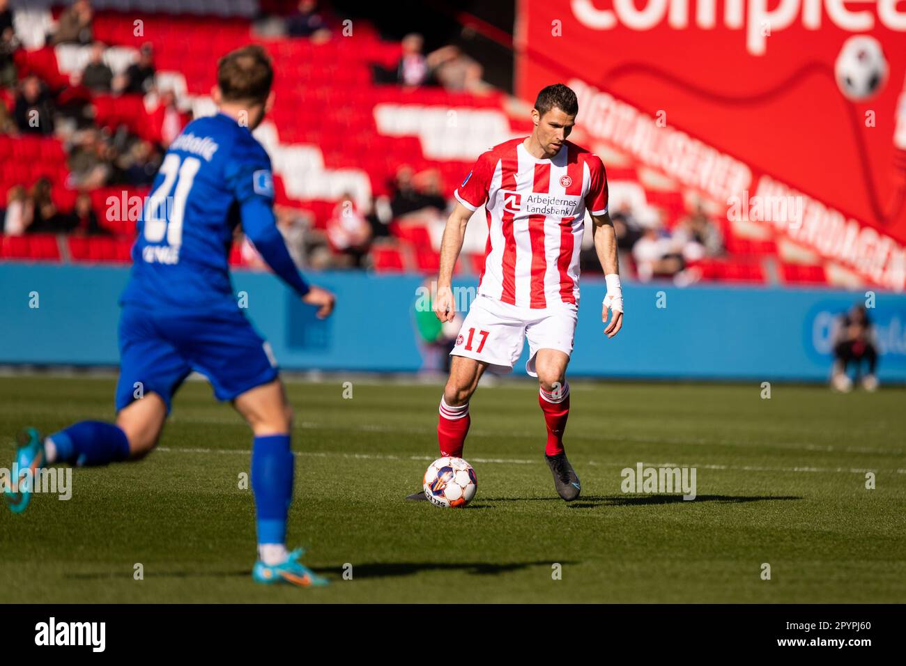 Aalborg, Danimarca. 04th maggio, 2023. Nicklas Helenius (17) di AaB visto durante la partita della DBU Cup tra Aalborg Boldklub e Silkeborg SE all'Aalborg Portland Park di Aalborg. (Photo Credit: Gonzales Photo/Alamy Live News Foto Stock