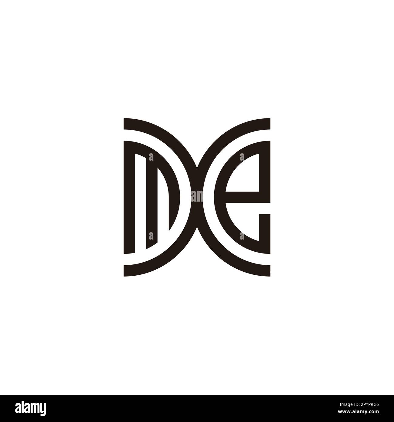 Lettera mxe curva simbolo geometrico semplice vettore logo Illustrazione Vettoriale